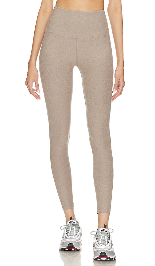 Beyond Yoga Spacedye Caught in The Midi High Waisted Legging in Birch  Heather