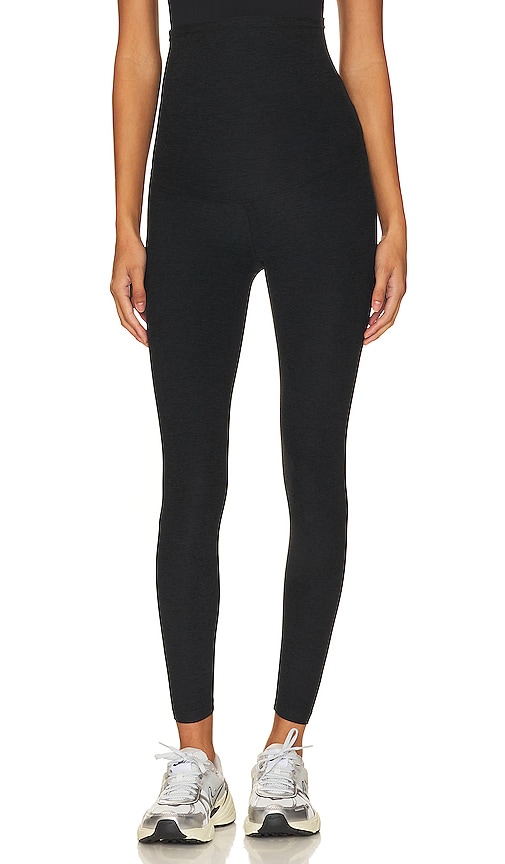 Shop Beyond Yoga Spacedye Love The Bump Maternity Midi Legging In Black