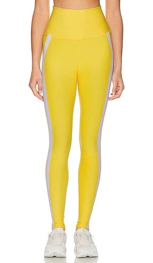 Beyond Yoga Spacedye Top Line Midi Legging In Sunflower Heather