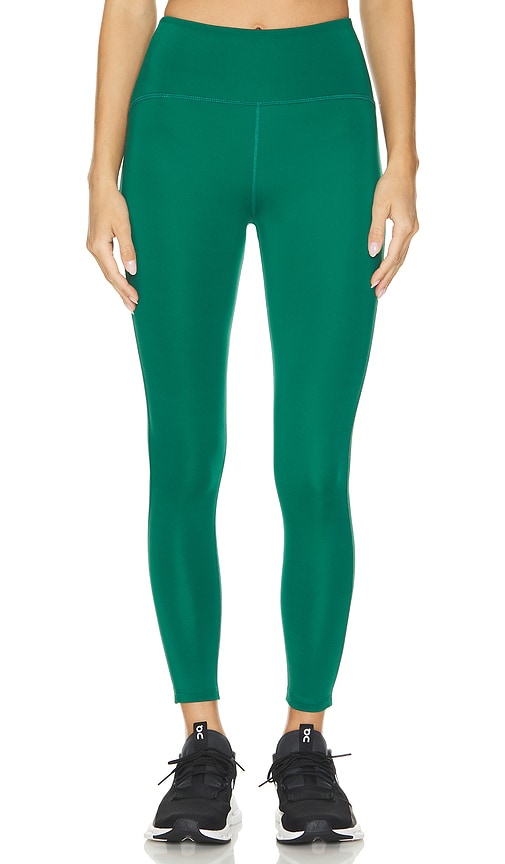 Beyond Yoga Powerbeyond Strive Midi Legging in Meadow Green