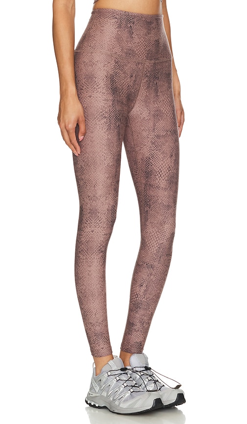 Shop Beyond Yoga Softmark High Waisted Midi Legging In Neutral Snakeskin