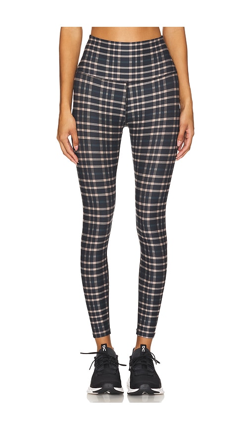Beyond Yoga Softmark HW Midi Legging in Preppy Plaid REVOLVE