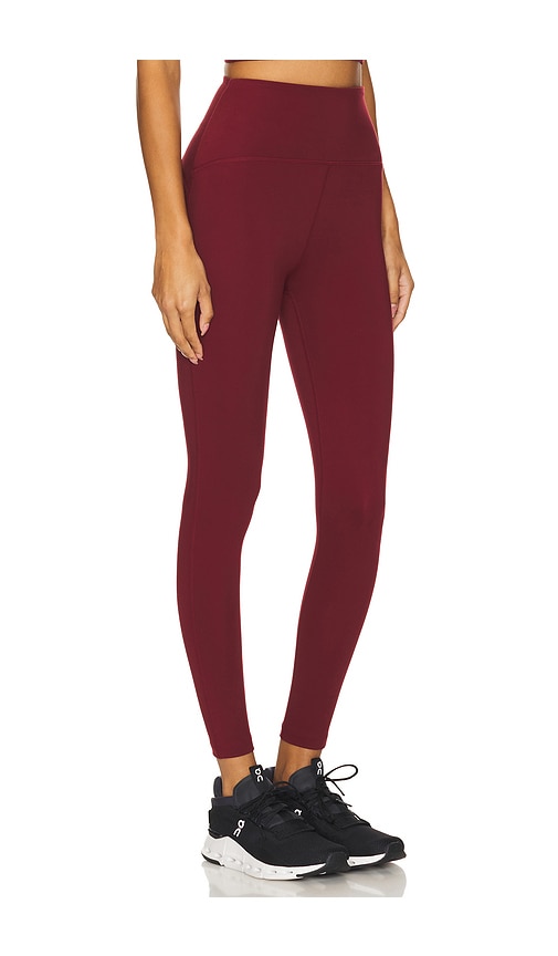 Shop Beyond Yoga Powerbeyond Strive Midi Legging In Burgundy