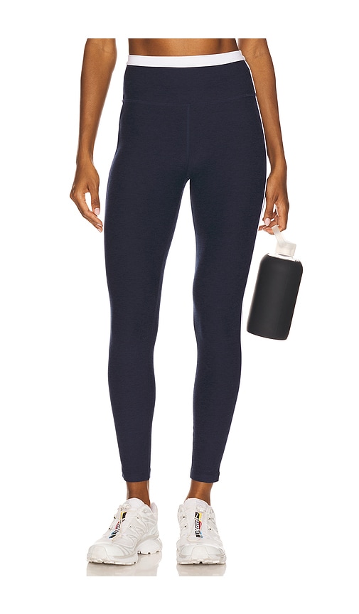 Spacedye Trophy High Waisted Leggings in Navy. - size XL (also in L, M, S, XS)