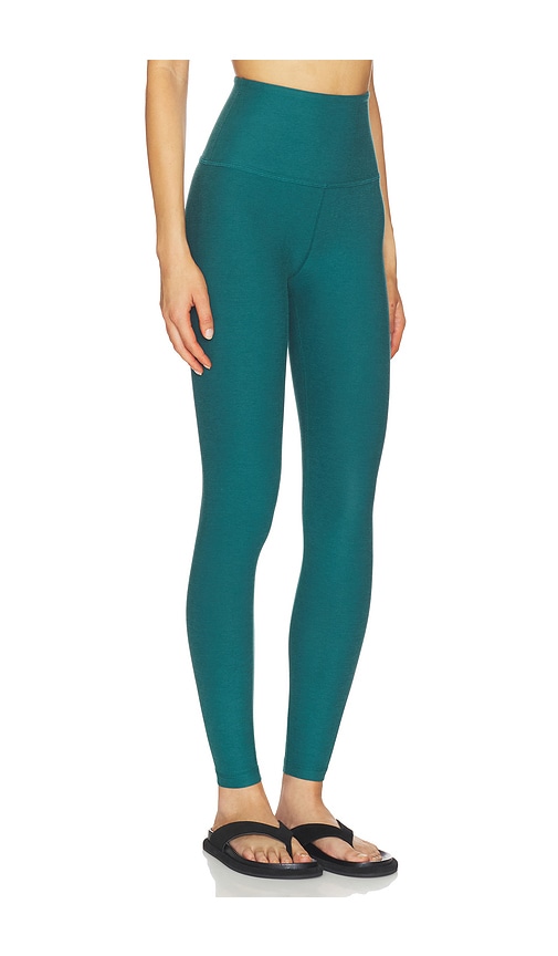  Beyond Yoga Spacedye Caught En The Midi High Waisted Legging En Teal. Taille L. Also En M, S, Xl, Xs. 