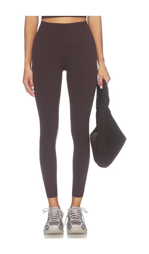 Beyond Yoga Glowzone High Waisted Midi Legging In Cocoa Plum