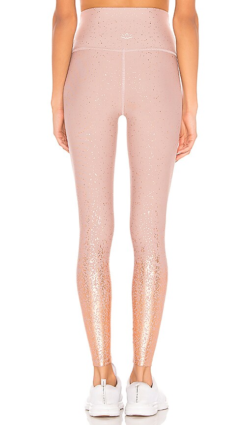 beyond yoga ombre leggings rose gold