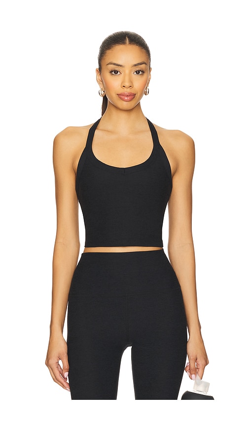 Spacedye On The Up Cropped Tank Top in Black. - size L (also in M, S, XS) - Beyond Yoga - Modalova