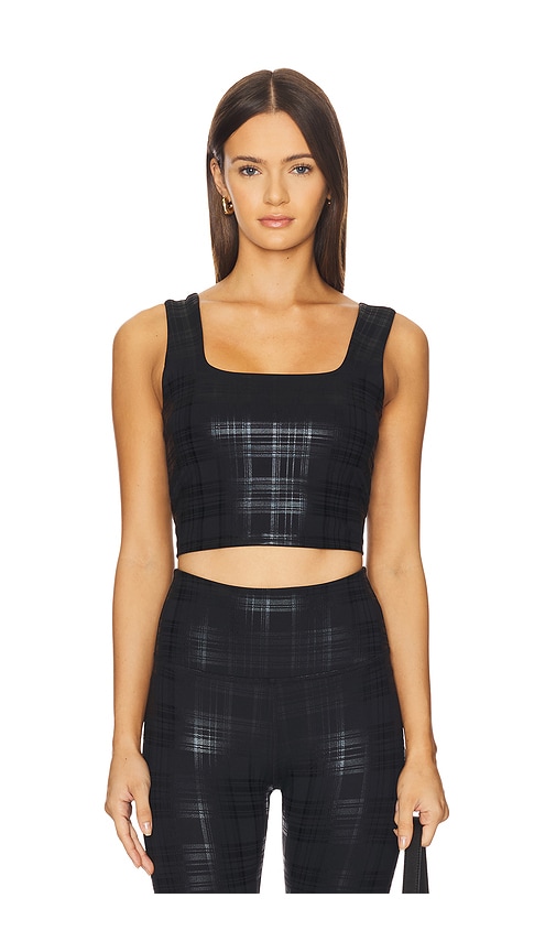 Beyond Yoga Beyond The Studio High Cropped Tank Top In Black