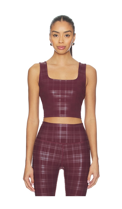 Beyond Yoga Tank-top Beyond The Studio In Burgundy