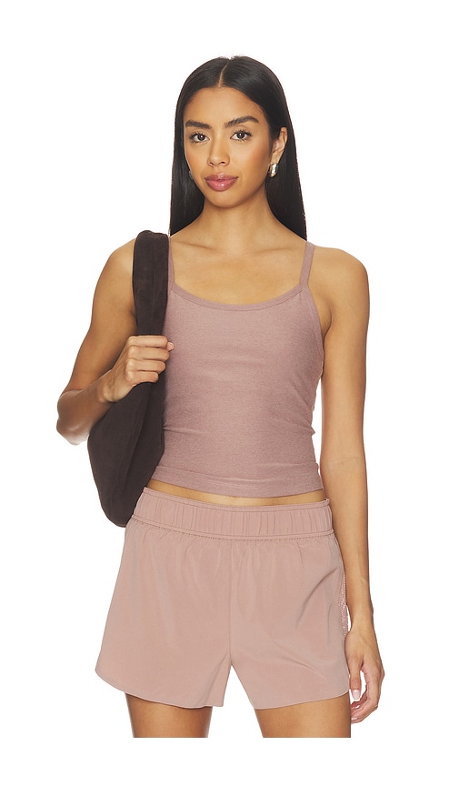 Beyond Yoga Spacedye Forever Waist Length Tank Top in Taupe. - size S (also in M)