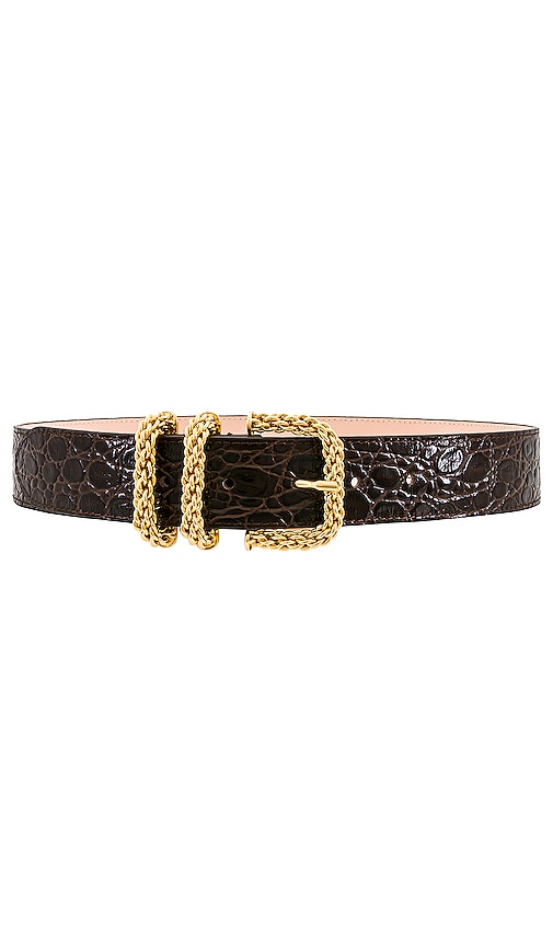 BY FAR Katina Belt in Brown.