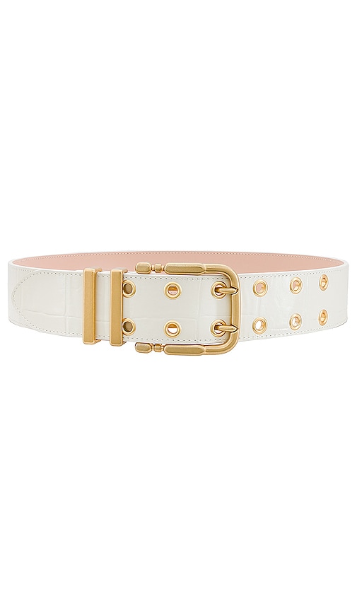 BY FAR Duo Belt in Cream