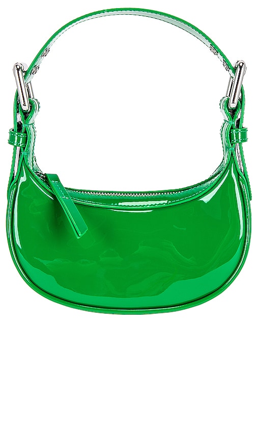 BY FAR Mini Soho Shoulder Bag in Green.