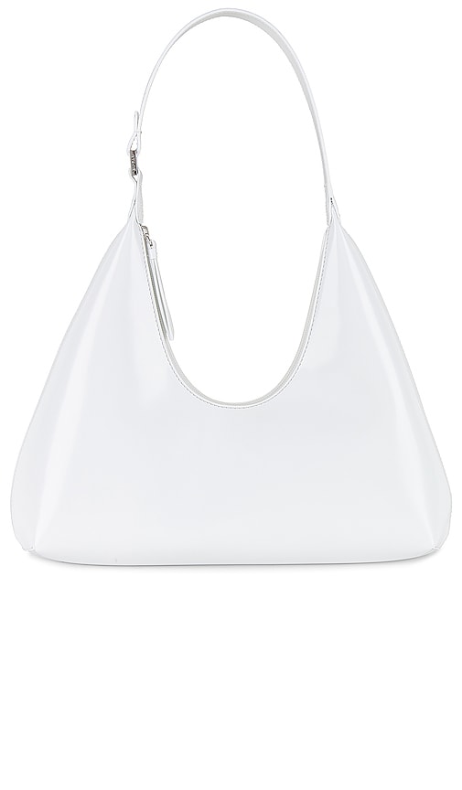 BY FAR Amber Bag in White.