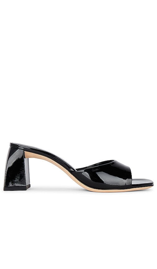 By Far Romy Black Patent Leather Sandals