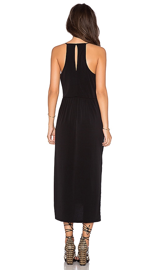 bcbg crossover midi dress