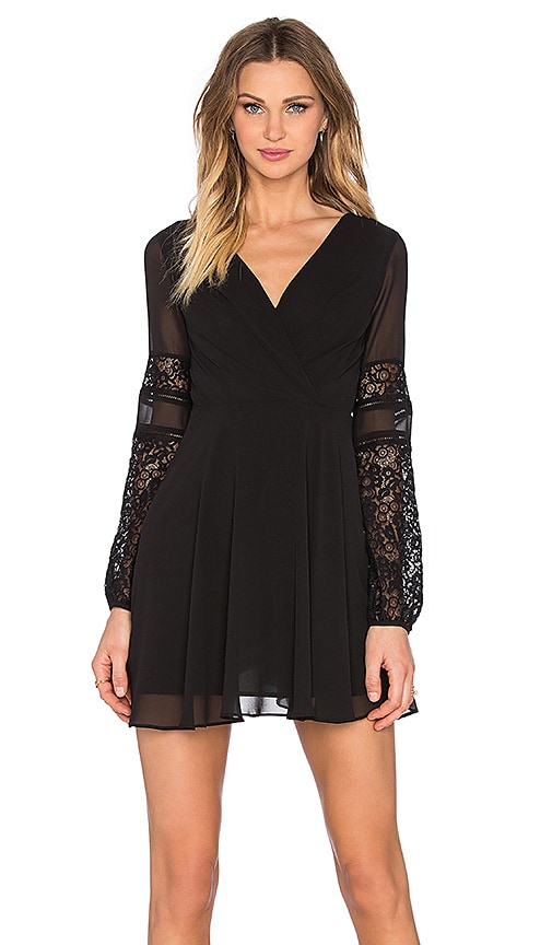 BCBGeneration Long Sleeve Lace Dress in Black | REVOLVE BCBGeneration Long Sleeve Lace Dress in Black | REVOLVE