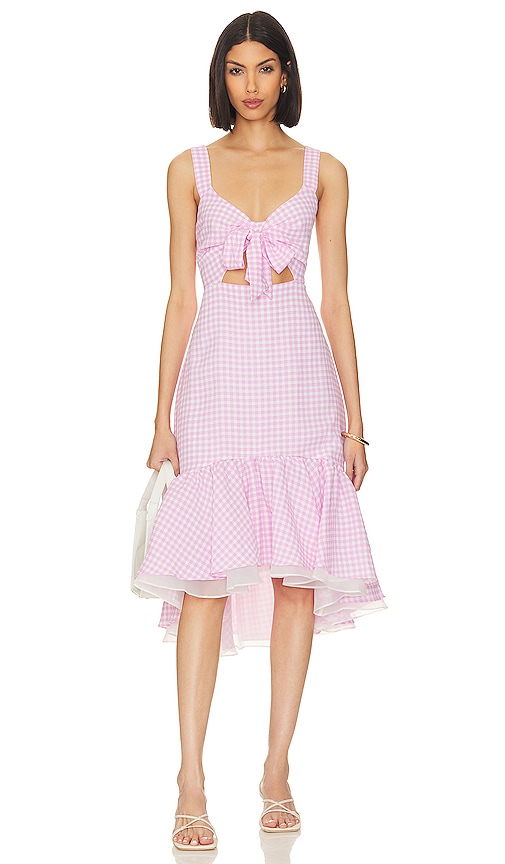 Bcbgeneration Tie Front Dress In Pink