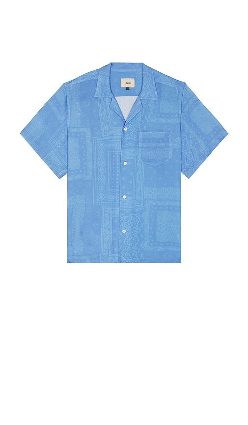 Cornflower Tonal Bandana Camp Shirt in . - size L (also in M, S, XL/1X) - Bather - Modalova