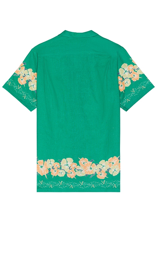 Shop Bather Ornate Bloom Camp Shirt In 绿色