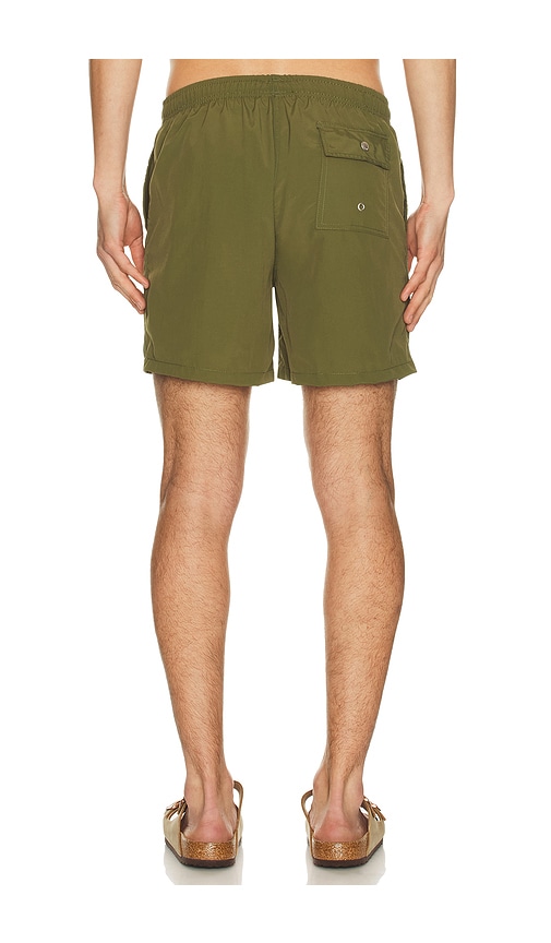 SOLID CLASSIC SWIM TRUNK €“ SOLID OLIVE. ŰºÇ � M (ALSO €“ S, L, XL/1X).