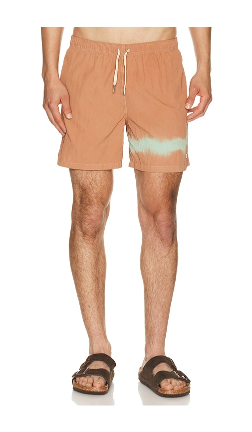 Bather Madder Blue Overdyed Swim Trunks