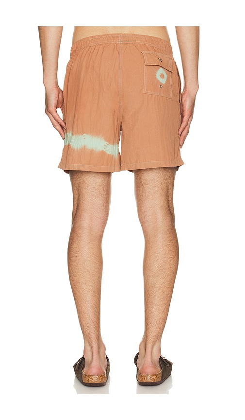  Bather Madder Blue Overdyed Swim Trunks In Multi. Size S. Also In M, L, Xl/1x. 
