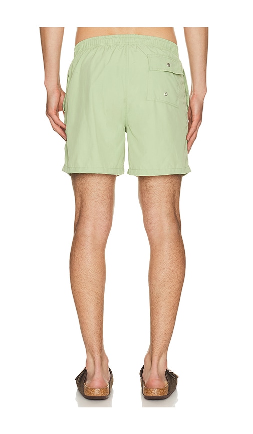  Bather Solid Moss Swim Trunks In Green. Size S. Also In M, L, Xl/1x. 