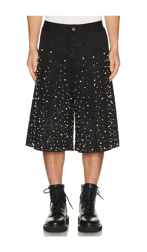 Birth Of Royal Child Pearl Pleated Wide Shorts