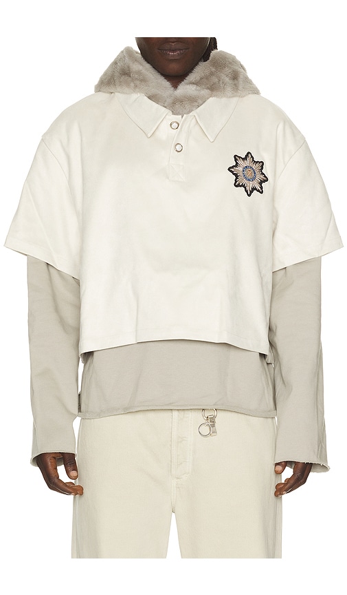 Birth Of Royal Child Faux Fur Hat Layered Hoodie