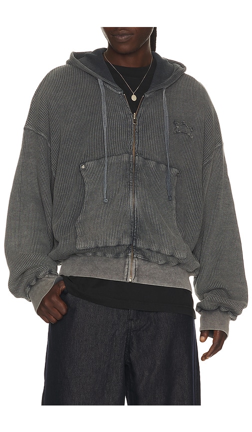 Barriers Worldwide Star Waffle Zip Up Hoodie