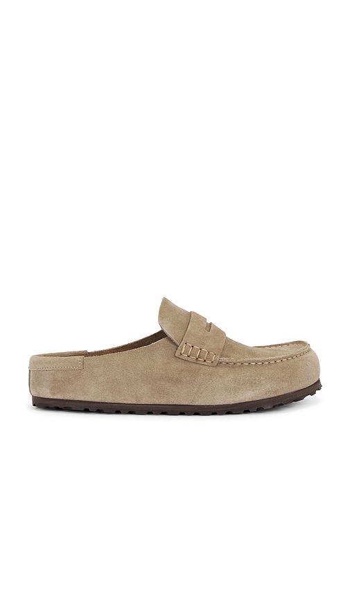 BIRKENSTOCK Naples Wrapped Bold Grip Loafer in Taupe