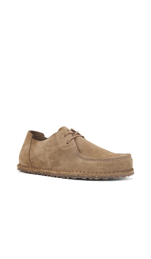 Birkenstock Utti Lace Suede Derby Shoes In Brown