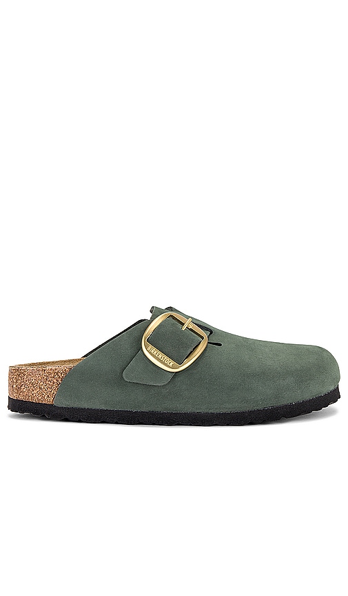 Boston Big Buckle Nubuck Leather Sandcastle | BIRKENSTOCK