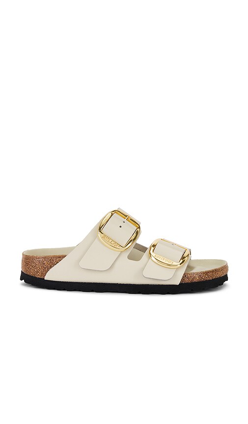 <DEPRECATED> BIRKENSTOCK Arizona Big Buckle High Shine Sandal in Ecru