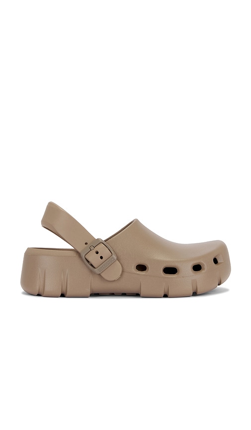 BIRKENSTOCK Birki Flow Clog in Gray Taupe