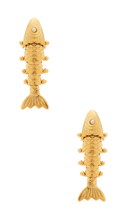 Brinker Eliza BOUCLES DOREILLES PENDANTES ANCHOVY en Metallic Gold 159 €