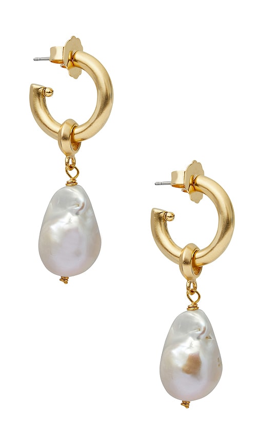Brinker & Eliza Favorite Pearl Hoops