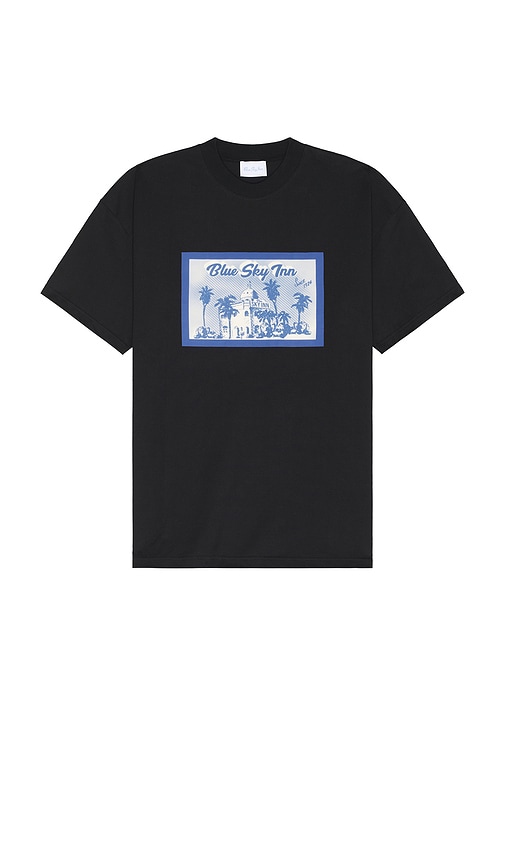 Shop Blue Sky Inn Postcard Logo T-shirt In Black