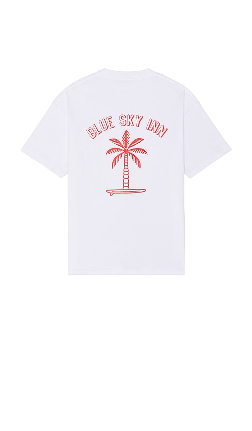 Shop Blue Sky Inn Surf Palm T-shirt In White