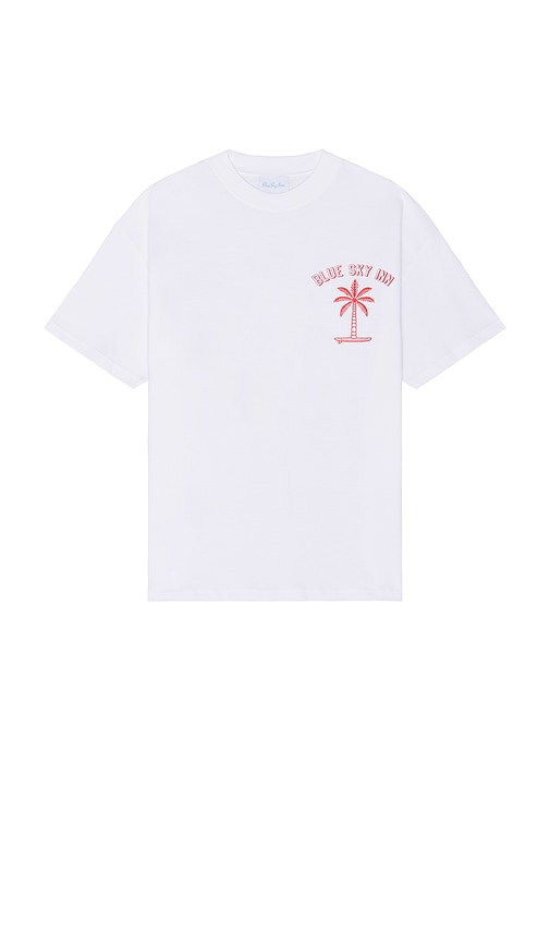 Shop Blue Sky Inn Surf Palm T-shirt In White