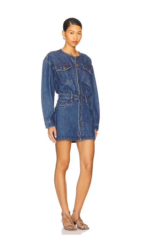 Blanknyc Long Sleeve Mini Dress In Ready Set Go In Blue