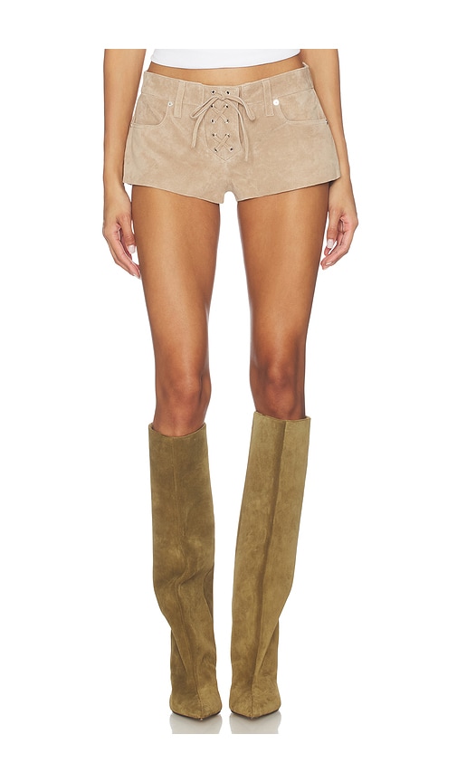 BLANKNYC Hot Shorts in Latte Frappe
