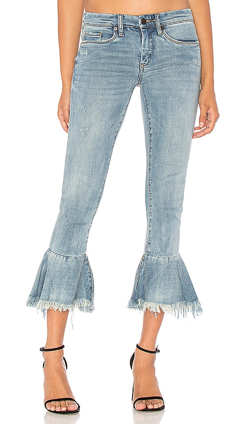 ruffle crop jeans