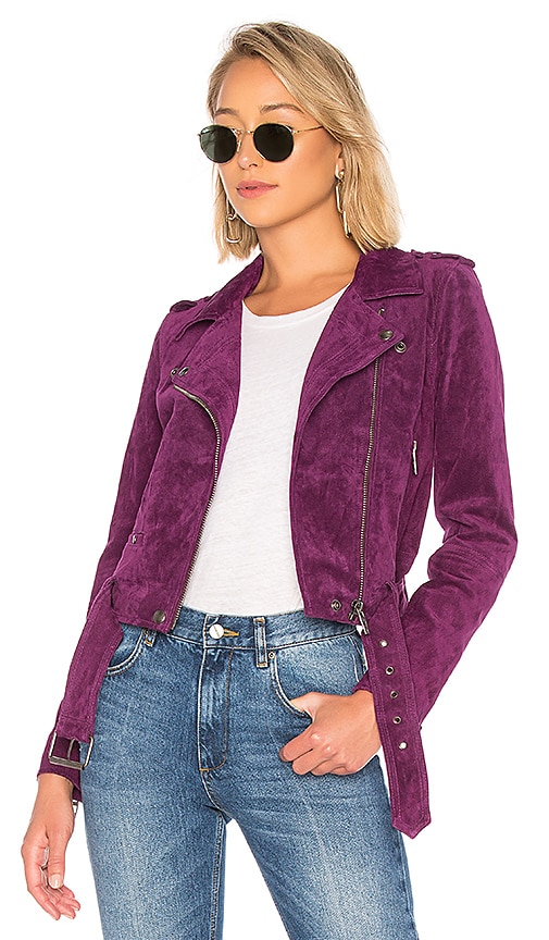 Blanknyc purple outlet suede jacket