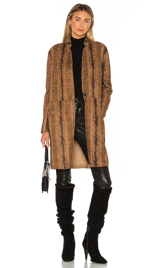 Copperhead Faux Leather Coat