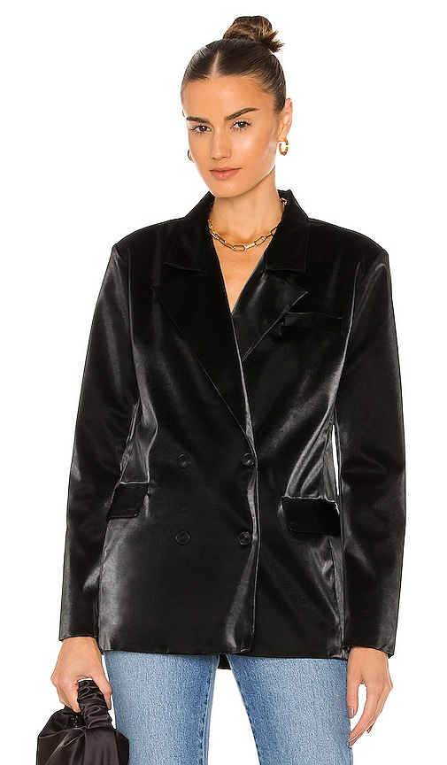 BLANKNYC Vegan Leather Blazer in Fighting Words | REVOLVE