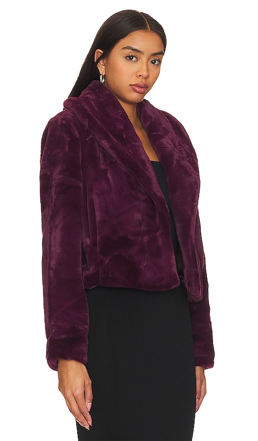 Shop Blanknyc Faux Fur Jacket In Purple