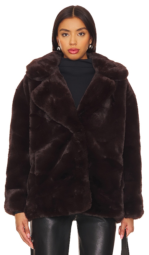 Shop Blanknyc Faux Fur Coat In Americano